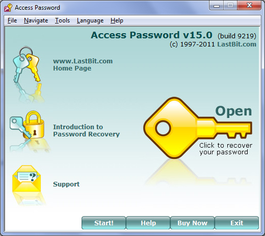 LastBit Access Password Recovery Screenshot